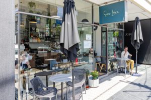 Street frontage of San Luca Cafe South Yarra