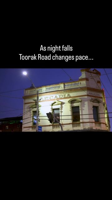 Daytime has its coffee crowd. Night belongs to good food, good company and a street that comes alive in a different way. Welcome to Toorak Road after dark.