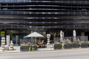 Outside seating at Two Birds One Stone Cafe South Yarra