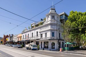 Neds European Bakery and Cafe in heritage white corner building South Yarra