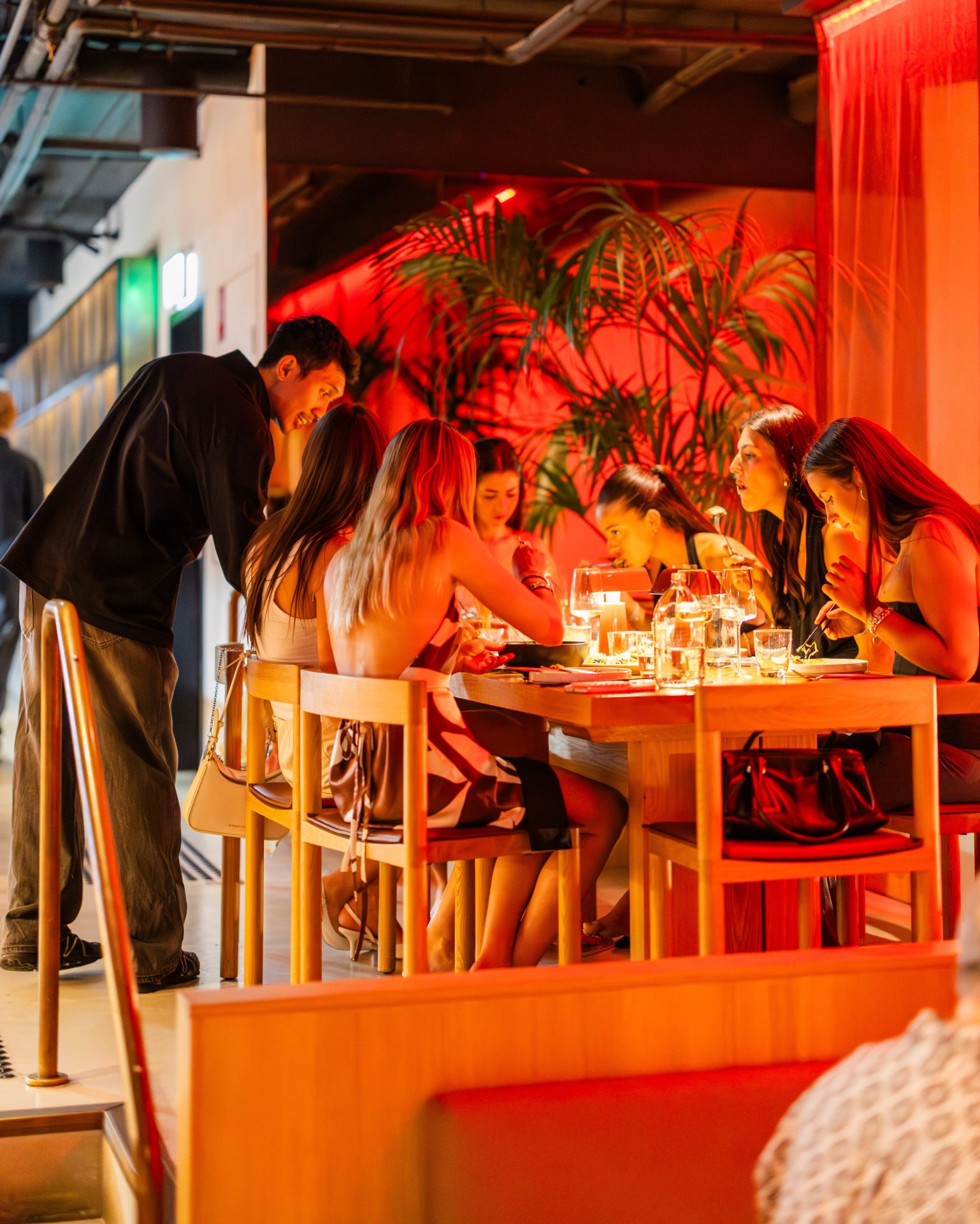 Friday night. Grab your friends and head to Token on Toorak Road, South Yarra.

Order a round of cocktails and settle in for an evening of Asian-inspired dining, with sushi and sashimi alongside smoky charcoal-grilled favourites. Plenty to share while you catch up on everyone’s week.

The neon’s on, dinner’s sorted and there’s no reason to rush home. Make a night of it.