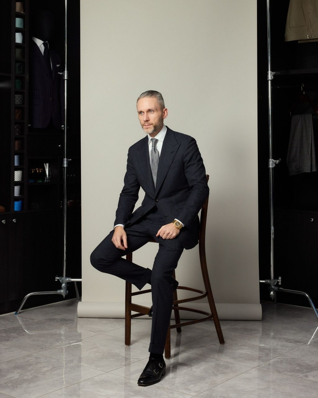 A new chapter in modern tailoring has arrived at The Bespoke Corner.

In Chapter 3 of the AW25 collection, Miles steps out in a dark grey micro-stripe wool flannel suit—sharp, understated, and unmistakably refined. Paired with a crisp white shirt and silk Glen Check tie, it’s a look that means business without shouting.

Crafted from Dormeuil’s 15.7 ultra-fine wool, the fabric combines softness with resilience—made to move through the day with ease and elegance.

Explore Chapter 3 – Part 1 online now - link in @thebespokecorner bio.

📍 36 Toorak Road South Yarra