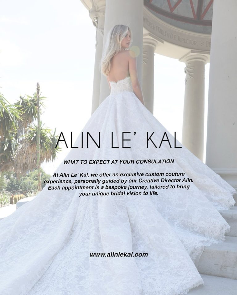 Alin Le’ Kal offers a custom couture experience unlike any other — a personalised journey led by Creative Director Alin himself. Each consultation is designed to bring a unique bridal vision to life, with a series of fittings that refine and shape every detail to complement the individual silhouette.

For international and interstate clients, precise measurements ensure a seamless fit from afar. The South Yarra studio also offers the 2025 Bridal Couture collection to view and try on.

Consultations can be booked online.

📍 246 Toorak Road South Yarra