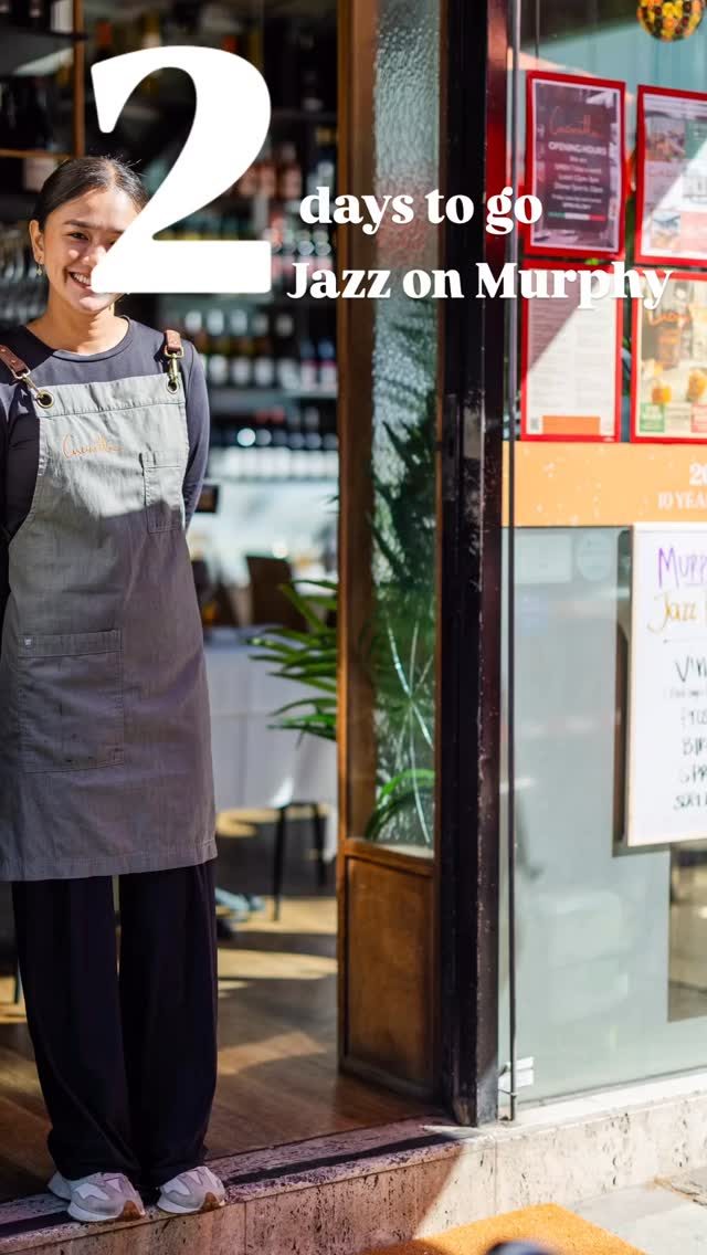 2 days to go.

Jazz on Murphy is nearly here and the weekend is shaping up very nicely.

Food is sorted:
Sox South Yarra
Cucinetta
Zita’s Focaccia (fresh focaccias on site)

Bars will be run by Cucinetta, and there’ll be free water available across the event.

Also: @thelyallhotel will have a caviar bar open on their terrace both days. And remember: their bar is open to us, the public - its not just for guests 😉

Now the music.

Saturday
2pm – 3.40pm Calle Luna
3.55pm – 5.40pm Bobby Valentine Outfit
6pm – 7pm Cookin’ on 3 Burners

Sunday
12noon – 1.45pm Kekoson
2.05pm – 3.40pm Cassidy La Crème & The Old Fashioneds
4pm – 5.50pm The Mike Pensini Band featuring Rhys Tolhurst and Rebecca Mendoza

Settle in, grab something to eat, and stay a while.

See you on Murphy.