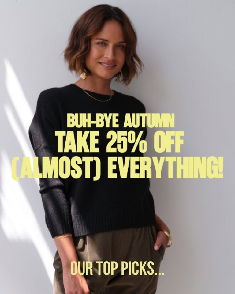 THURSDAY 5TH JUNE // ONE DAY ONLY at @eco_d 

🍂Enjoy 25% OFF (almost) everything!🍂

Available in boutique and online.

📍 123 Toorak Road South Yarra

Exclusions and T+C's Apply.