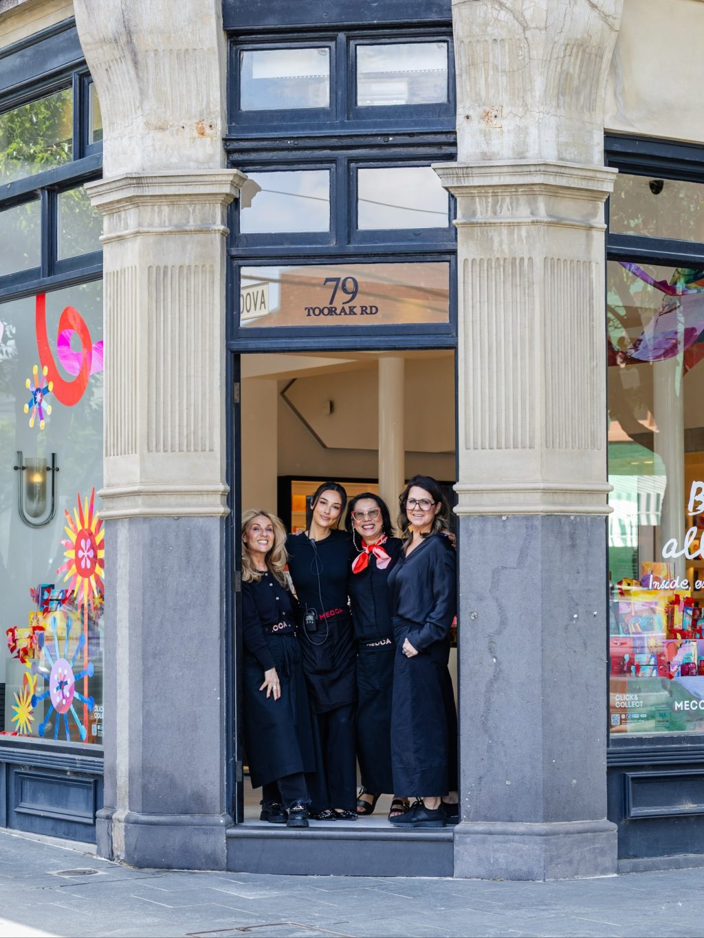 The Mecca team at 79 Toorak Road stepping out for a moment - and yes, there’s even a friendly ring-in in the mix.

It’s this kind of energy that makes Mecca what it is: genuine smiles, standout service and a team who clearly enjoy what they do.

Pop in, say hello and see what they’re up to inside.

#ToorakRoadSouthYarra #SouthYarraStyle #TRSYLife