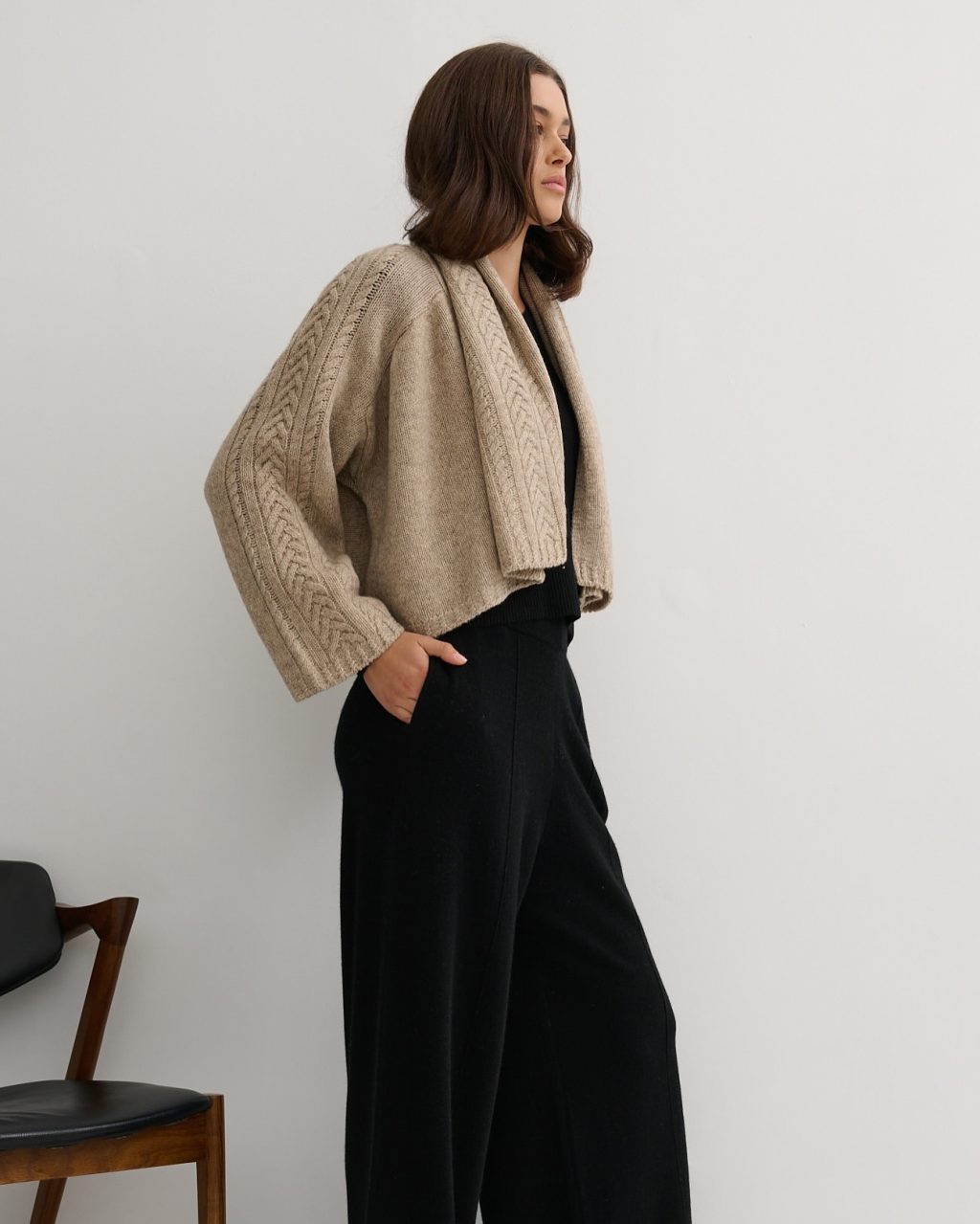 A refined layer with a rustic soul.
Meet the @cashmerism Upside Down Cable Knit Coatigan — equal parts cardigan, coat, and clever.

Crafted from a luxuriously weighty Yak and Merino wool blend, it flips between longline and cropped with a simple turn. 

One piece, two moods. All charm. 

📍 69 Toorak Road South Yarra

#Cashmerism #ToorakRoadSouthYarra