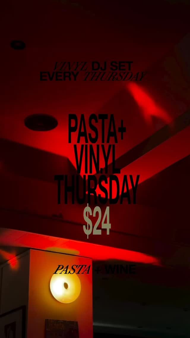 PASTA + VIN.YL THURSDAYS

Wax, wines + good times. @republic.economica latest pasta special addition:

Prawn, Pearls & Sea Urchin Casarecce 

$24 — with a glass of wine

📍 160 Toorak Road South Yarra

RE Xox