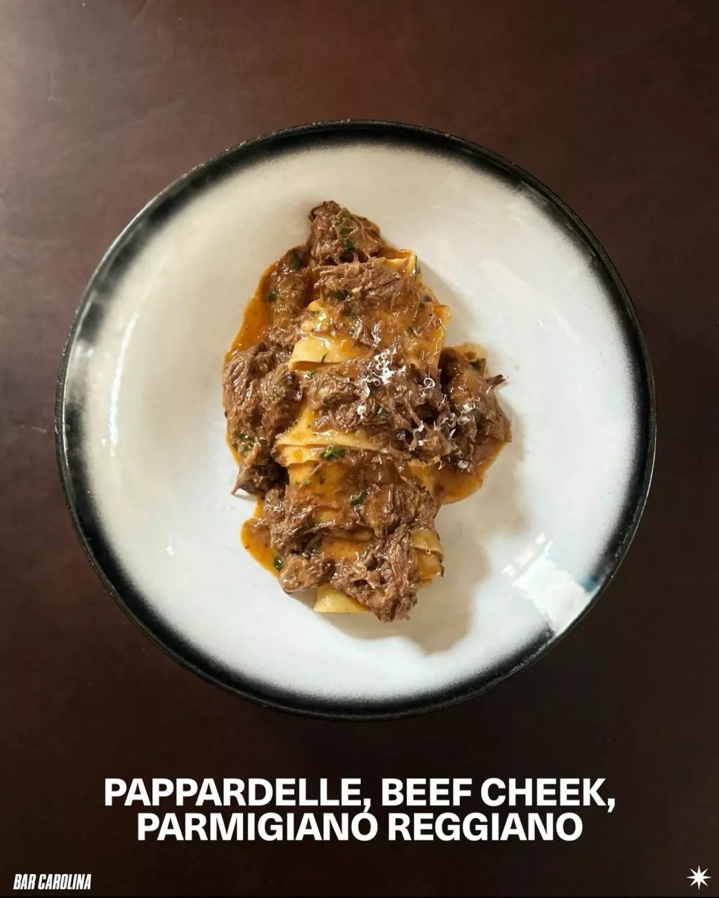 The tenderest slow-cooked beef cheek ragu tangled in house-made pappardelle with a sprinkle of parmigiano reggiano. Must be winter at Carolina.

📍 44 Toorak Road South Yarra

#barcarolinasouthyarra